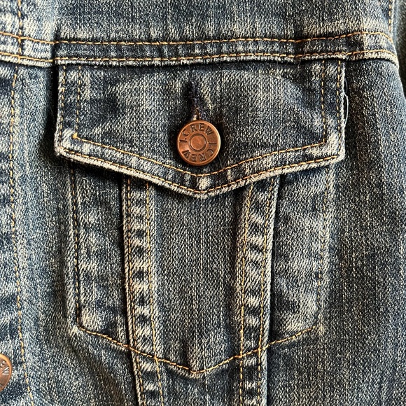 VINTAGE J CREW DENIM JACKET SIZE MEDIUM - Picture 1 of 10